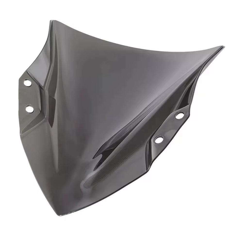Universal Motorcycle Windshield Visor Black/White PVC New for Ninja400 2018-2024