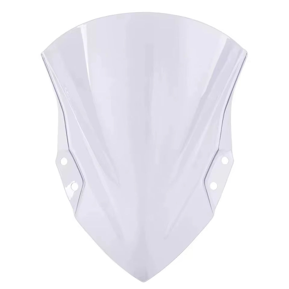 Universal Motorcycle Windshield Visor Black/White PVC New for Ninja400 2018-2024
