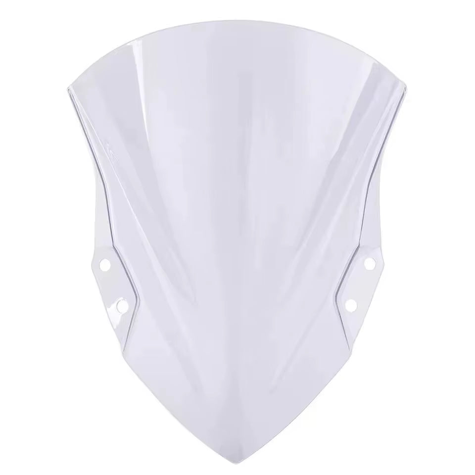 Universal Motorcycle Windshield Visor Black/White PVC New for Ninja400 2018-2024