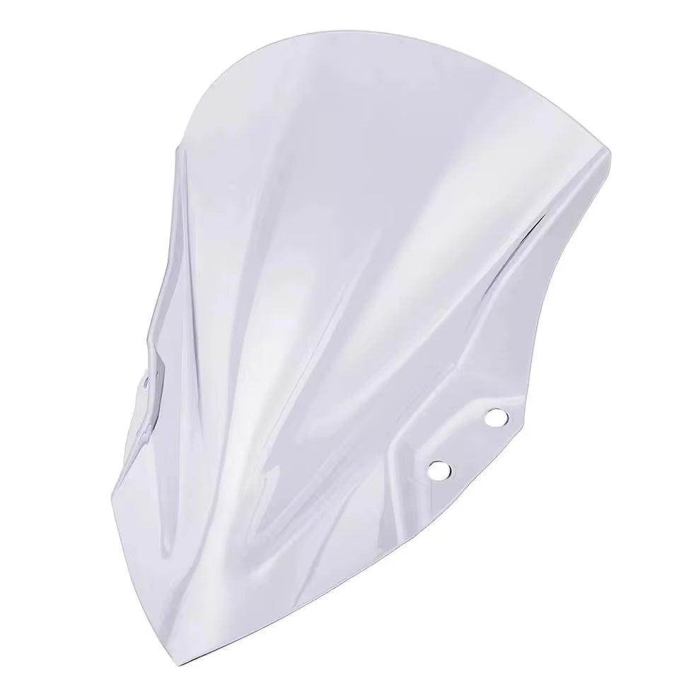 Universal Motorcycle Windshield Visor Black/White PVC New for Ninja400 2018-2024
