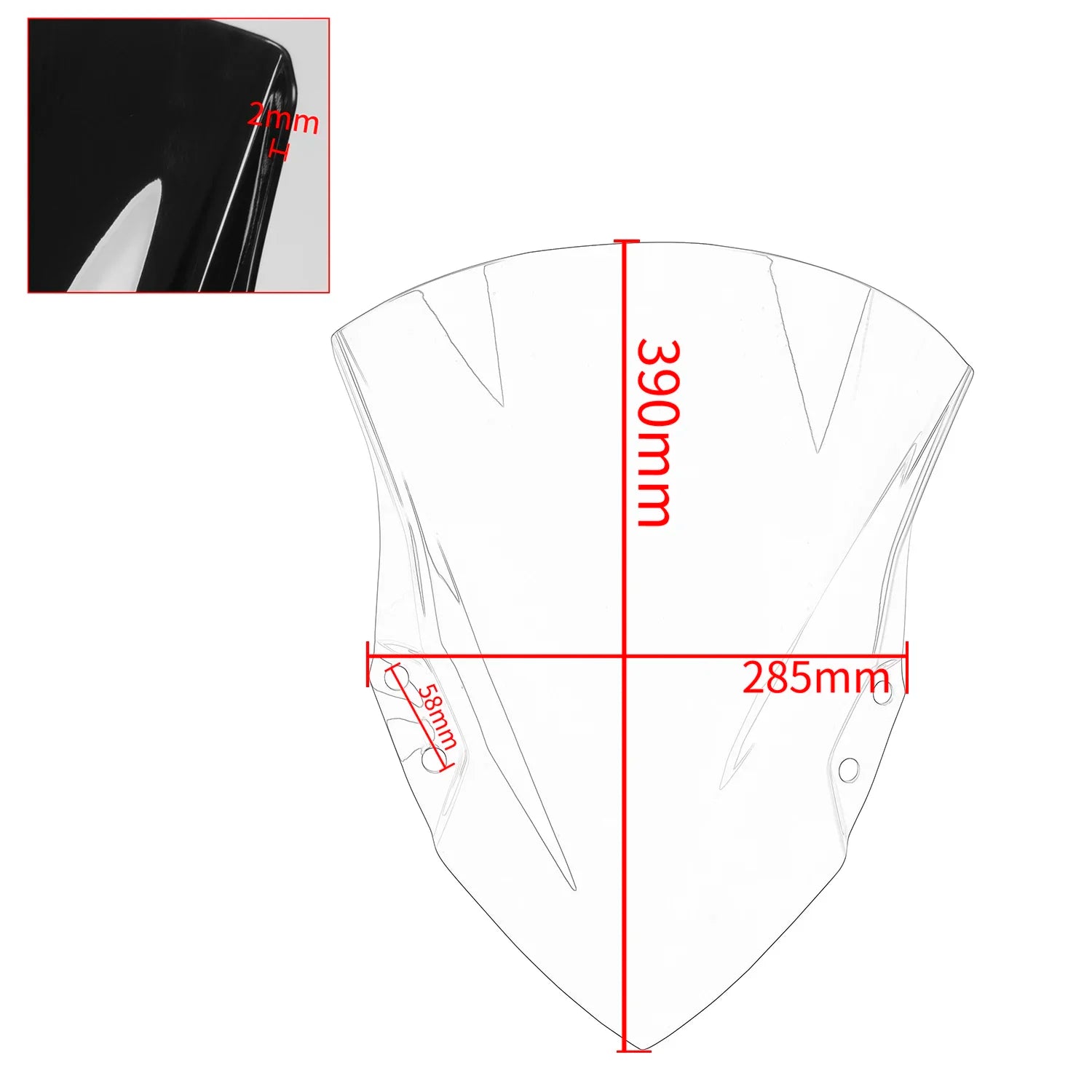 KAWASAKI NINJA 400 Front Windshield