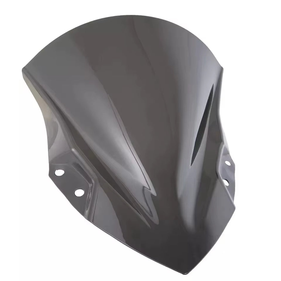 Universal Motorcycle Windshield Visor Black/White PVC New for Ninja400 2018-2024